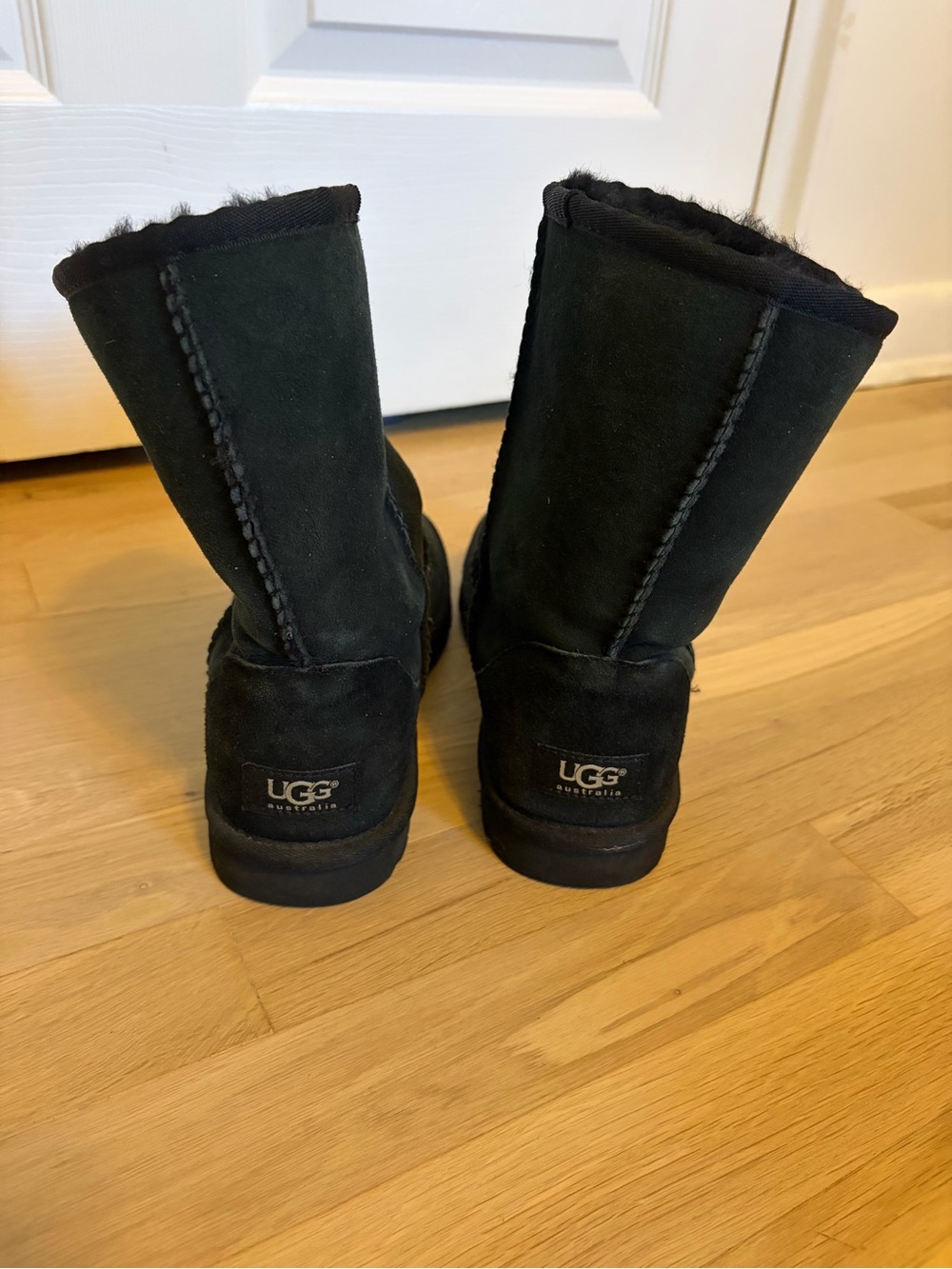 UGG Black Short Shearling Boots